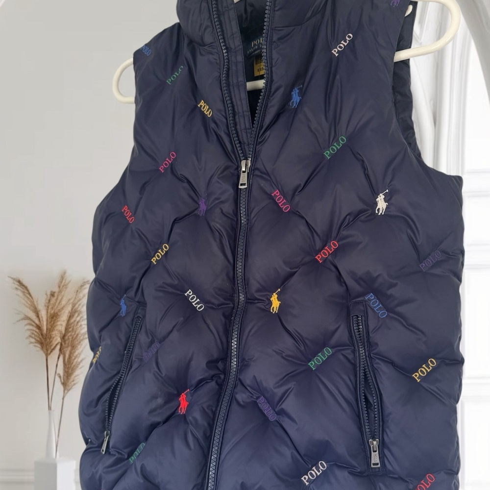 Polo by Ralph Lauren Kids' Multicolor Logo Navy Vest